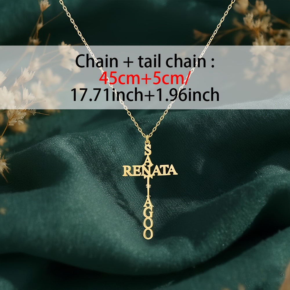 Personalized Custom Name Necklace with Initials & Name